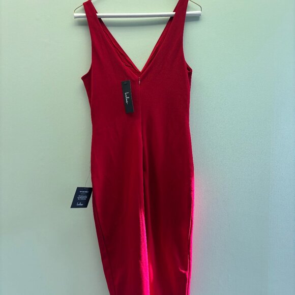 LULUS RED BODYCON MINI DRESS - Picture 2 of 3